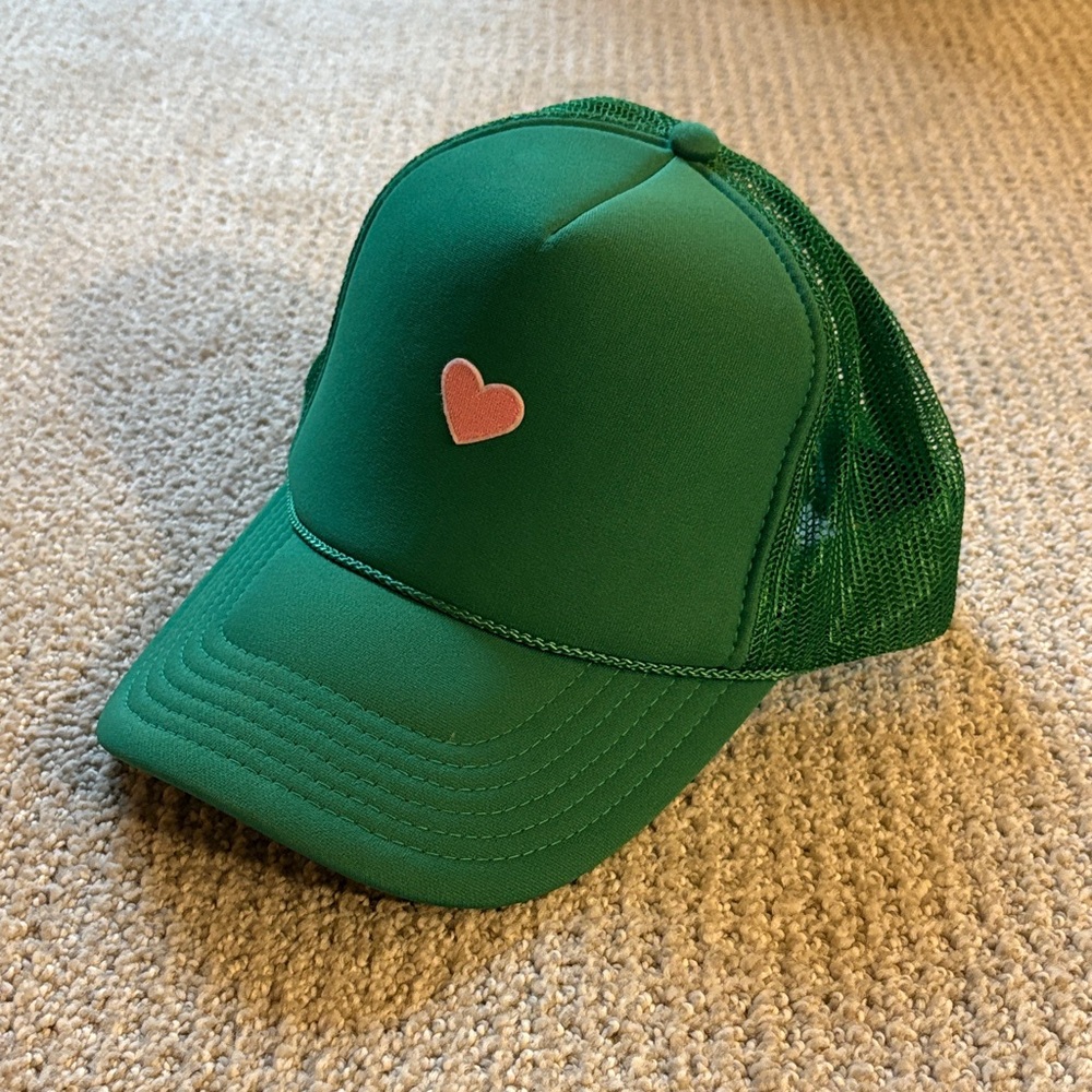Green Heart Truckers Hat